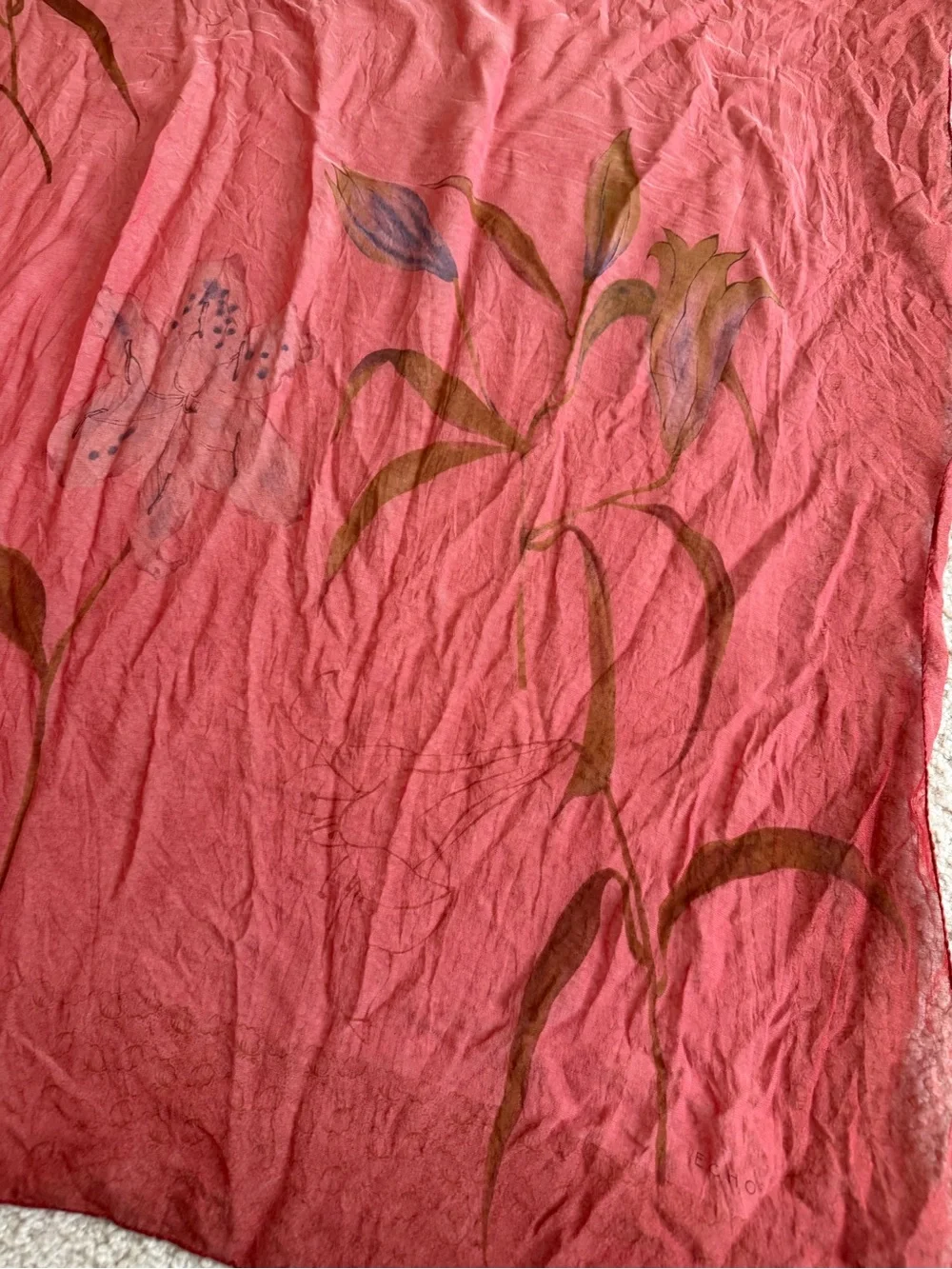 Echo silk scarf